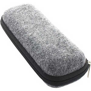 名古屋眼鏡 メガネケース ウレタンセミハード グレー 2095ー02