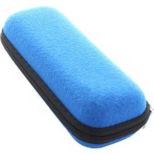 名古屋眼鏡 メガネケース ウレタンセミハード ブルー 2095ー04