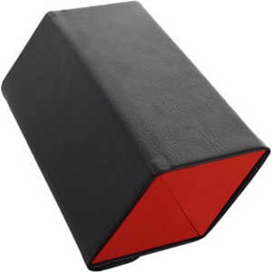 名古屋眼鏡 メガネケース セミハード2ピース ブラック（レッド） 2562ー01