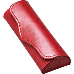 名古屋眼鏡 メガネケース セミハード レッド 2077ー02