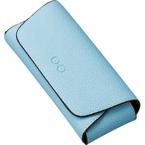 名古屋眼鏡 メガネケース セミハード ライトブルー 2100ー04