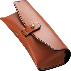 名古屋眼鏡 メガネケース セミハード ブラウン 2207ー02