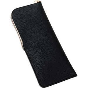 名古屋眼鏡 メガネケース ソフト ブラック 2208ー01