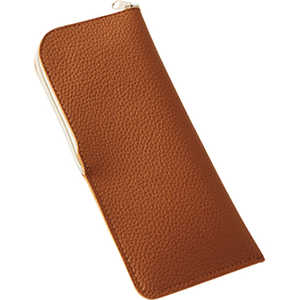 名古屋眼鏡 メガネケース ソフト ブラウン 2208ー02