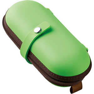 名古屋眼鏡 メガネケース ウレタンセミハード グリーン 2078ー04