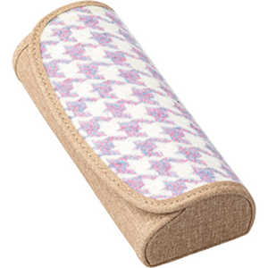 名古屋眼鏡 メガネケース セミハード ライトブラウン×パープル 2577ー02