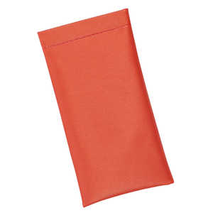 名古屋眼鏡 メガネケース ソフト ビニール片口バネ式 アカ 2501ー03