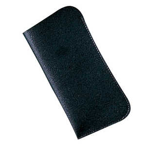 名古屋眼鏡 メガネケース ソフト ビニール片口式 クロ 2502ー01