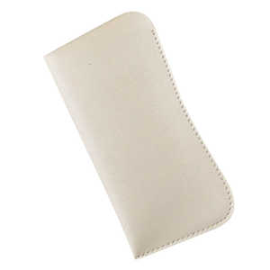 名古屋眼鏡 メガネケース ソフト ビニール片口式 ベージュ 2502ー04