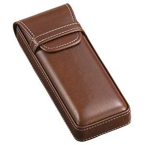 名古屋眼鏡 メガネケース セミハード ブラウン 2814ー02