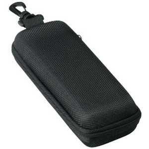 名古屋眼鏡 メガネケース ウレタン セミハード ファスナー式 ブラック 2281ー01