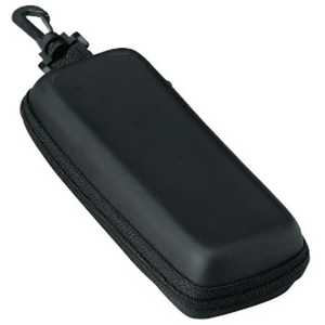 名古屋眼鏡 メガネケース ウレタン セミハード ファスナー式 マットブラック 2281ー06