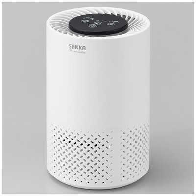 サンカ UV-C除菌空気清浄機 空気清浄:5畳まで PM2.5対応 ホワイト SAP