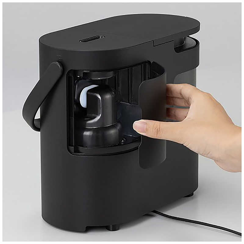 サンカ サンカ パーソナルUVスチーム式加湿器 [スチーム式] 木造3畳/鉄筋6畳 ブラック SSH-2100UVBK SSH-2100UVBK