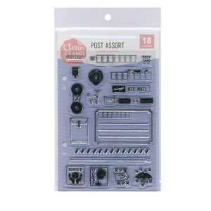 こどものかお クリアスタンプシート POST ASSORT 0980-018 こどものかお クリアスタンプシート POST ASSORT 0980-018