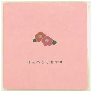 Z＆K ましかくぽち袋 ほんのきもちです(椿) 65-183