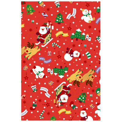 Z＆K ラッピングペーパー ロール メリーサンタレッド 76-932 の通販