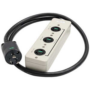 明工社 明工 接地 2P 30A 引掛マルチタップ L5-20 3コ口 L5-30P付 VCTケーブル 3m MR7692W3TL3