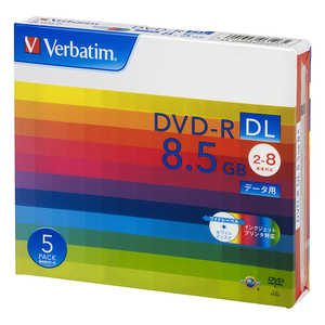 VERBATIMJAPAN データ用DVD-R DL(2-8倍速 8.5GB)5枚パック DHR85HP5V1