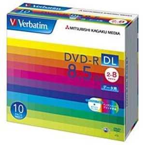 VERBATIMJAPAN データ用DVD-R DL(2-8倍速/8.5GB)10枚パック R-D10P2-8 DHR85HP10V1