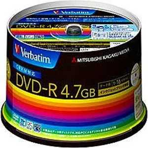 VERBATIMJAPAN デｰタ用DVD-R CPRM付き(1-16倍速対応/4.7GB)50枚スピンドルケｰス DHR47JDP50V3