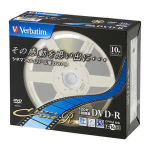 VERBATIMJAPAN 録画用DVD-R 1-16倍速 10枚 CPRM対応 R-S10P16V VHR12JC10V1