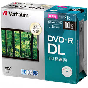 VERBATIMJAPAN 録画用DVD-R DL 8.5GB 10枚(スリムケース) VHR21HP10D1-B VERBATIMJAPAN 録画用DVD-R DL 8.5GB 10枚(スリムケース) VHR21HP10D1-B