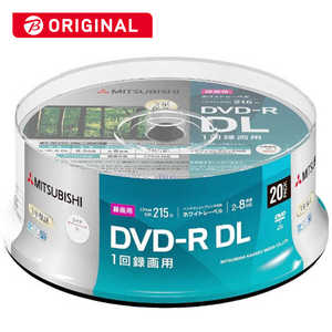 VERBATIMJAPAN 録画用DVD-R DL 8.5GB 20枚(スピンドル) VHR21HP20SD1-B