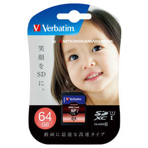 VERBATIMJAPAN SDXCカード (Class10対応/64GB) SDXC64GJVB3 VERBATIMJAPAN SDXCカード (Class10対応/64GB) SDXC64GJVB3