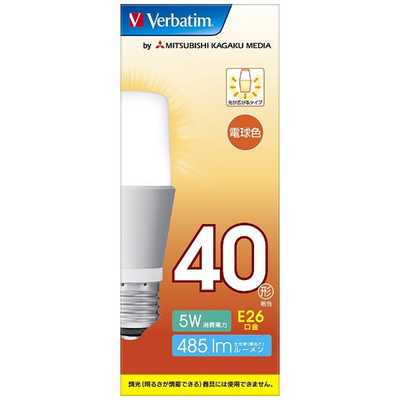 VERBATIMJAPAN LED電球 バーベイタム(Verbatim) E26 電球色 40W相当 T