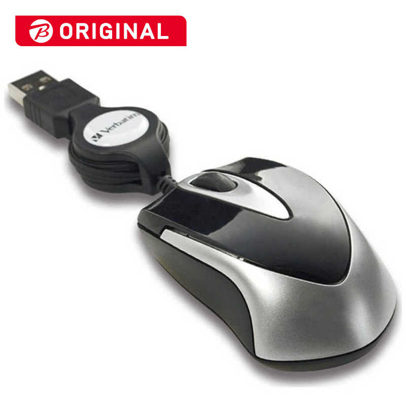 VERBATIMJAPAN VERBATIMJAPAN マウス 巻き取り式 [光学式 /有線 /3ボタン /USB] ブラック MUSTOZV3  MUSTOZV3 