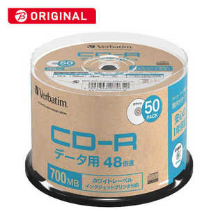 VERBATIMJAPAN データ用CD-R 700MB 1-48倍速 50枚 スピンドル SR80FP50SV1B VERBATIMJAPAN データ用CD-R 700MB 1-48倍速 50枚 スピンドル SR80FP50SV1B