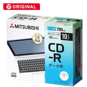 VERBATIMJAPAN 1~48倍速対応 データ用CD-R (700MB・10枚) SR80FP10D1-B