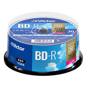 VERBATIMJAPAN ビクター 録画用BD-R スピンドル 1-6倍速 25GB 30枚 1L30P VBR130RP30SJ1