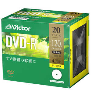 VERBATIMJAPAN 録画用DVD-R Victor(ビクター) 20枚 4.7GB インクジェットプリンター対応 VHR12JP20J1