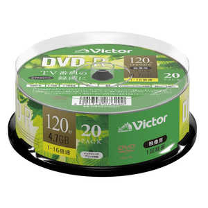 VERBATIMJAPAN ビクター 録画用DVD-R スピンドル 1-16倍速 4.7GB 20枚 VHR12JP20SJ1