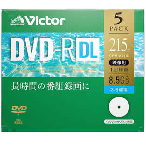 VERBATIMJAPAN 録画用DVD-R DL 2-8倍速 8.5GB 5枚 VHR21HP5J1