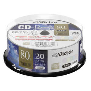 VERBATIMJAPAN 音楽用CD-R Victor(ビクター)  20枚 700MB インクジェットプリンター対応  AR80FPX20SJ1