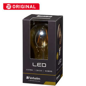 VERBATIMJAPAN LED電球 バｰベイタム(Verbatim) [E26/電球色/20W相当/一般電球形/広配光] LDA2R-G/FAV1