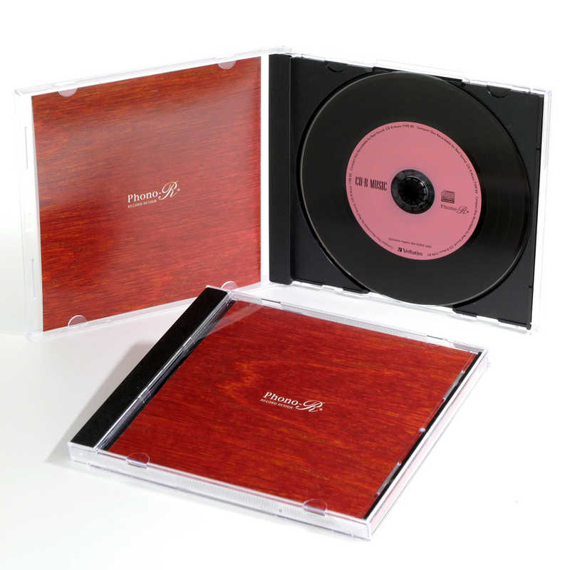 VERBATIMJAPAN VERBATIMJAPAN 音楽用CD-R 10枚 カラーミックス ジェルケース レコードデザインのCD-R AR80FHX10V6 AR80FHX10V6