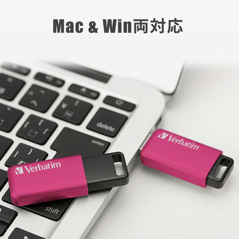 VERBATIMJAPAN VERBATIMJAPAN USBメモリ USB Flash メモリー32GB USB3.1 Gen1(USB3.0)準拠 ピンク [32GB] USBSLM32GPV1 USBSLM32GPV1
