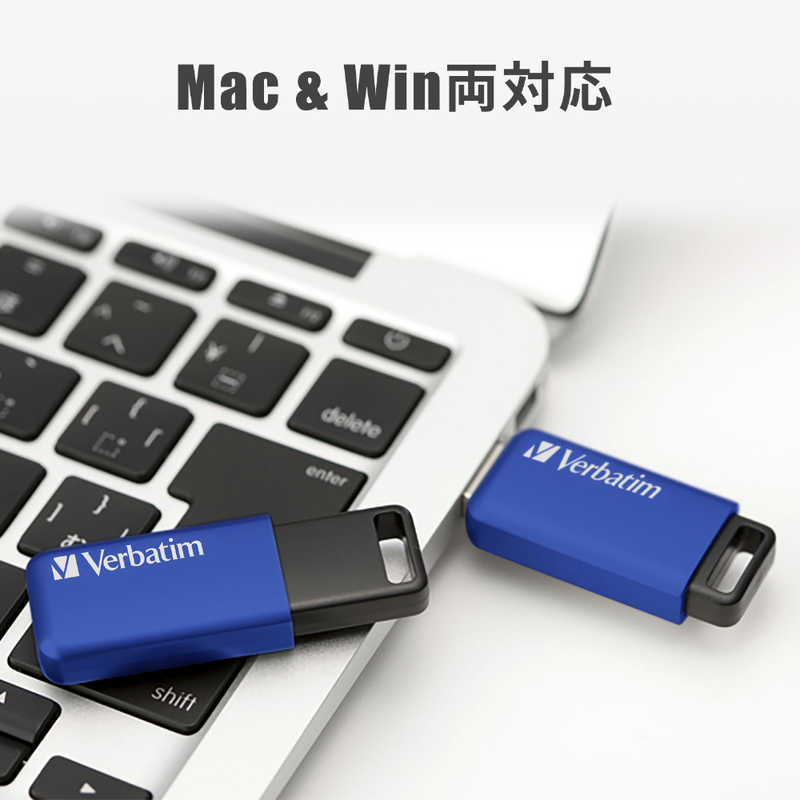 VERBATIMJAPAN VERBATIMJAPAN USBメモリ USB Flash メモリー64GB USB3.1 Gen1(USB3.0)準拠 ブルー [64GB] USBSLM64GBV1 USBSLM64GBV1