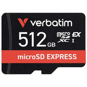 VERBATIMJAPAN microSD ExpressJ[h Nintendo Switch2 mF mClass10 / 512GBn EXMXCN512GJRZV1