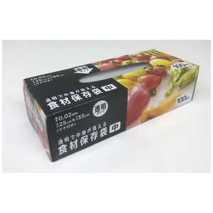 ケミカルジャパン 食品保存袋中透明タイプ100枚 DX-BOX-100M