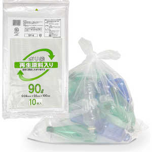 ケミカルジャパン 再生原料入りポリ袋 90L10P 