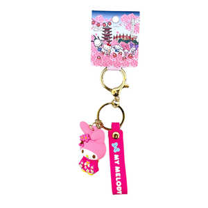 OWLTECH サンリオキャラクターズ 桜JAPAN ラバー立体キーホルダー マイメロディ 27396