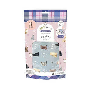 ほんやら堂 使い捨てカイロ ねこ 3P ほんやら堂 使い捨てカイロ ねこ 3P