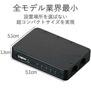 エレコム ELECOM スイッチングハブ(5ポート・USB給電/ACアダプタ)超小型モデル LANSW05PSBE