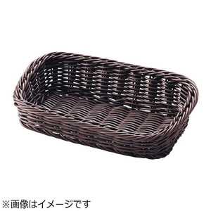 萬洋 樹脂アメニティバスケット 角長 こげ茶 小 ZAM0201 萬洋 樹脂アメニティバスケット 角長 こげ茶 小 ZAM0201