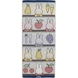 丸眞 miffy フルーツとミッフィー フェイスタオル 丸眞 miffy フルーツとミッフィー フェイスタオル